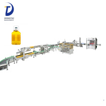 linha de produção de enchimento automático de óleo de girassol, linha de produção de embalagem de óleo